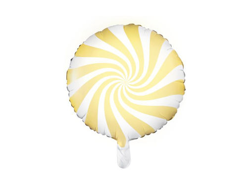 Picture of FOIL BALLOON CANDY YELLOW 18 INCH